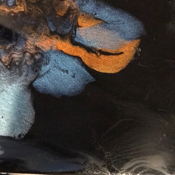 12 x 12” signed Original mixed media abstract painting with epoxy coat - Picture 4 of 6